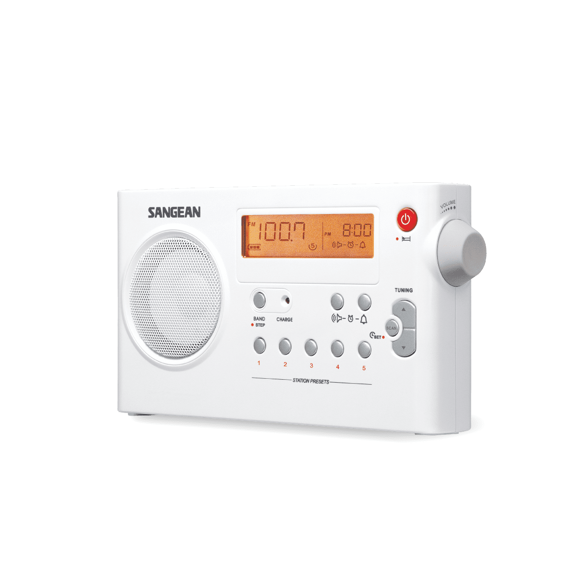 Radio Sangean Digital Tuning AM / FM, white / PR-D7WHITE