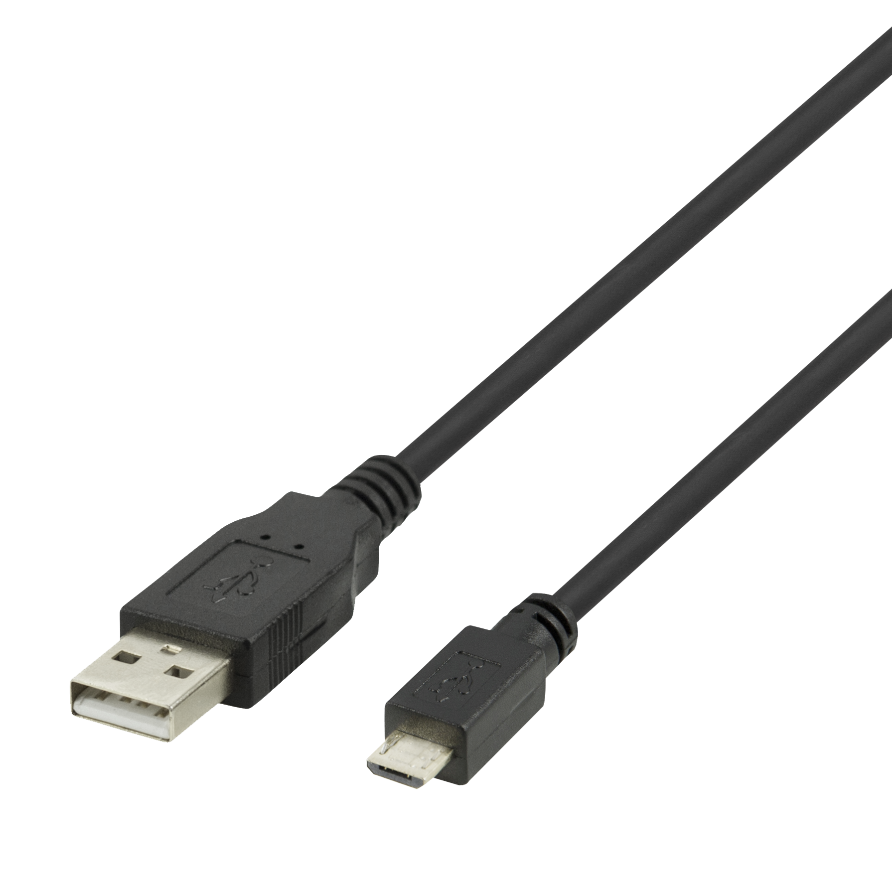 Cable DELTACO USB 2.0 Micro B, 2.4A, 3m black / USB-303S-K / R00140010