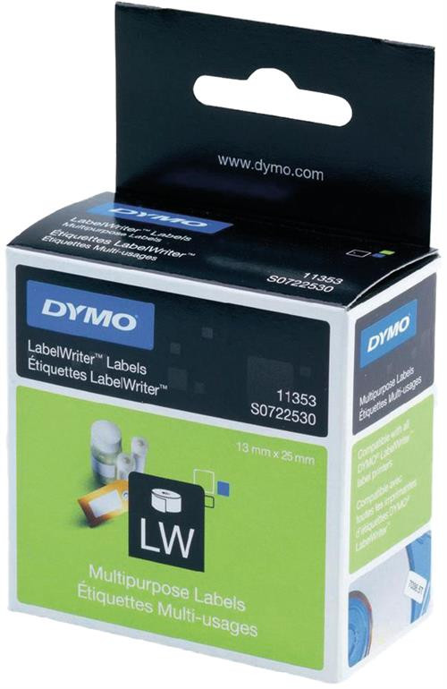 Labels DYMO LabelWriter 13x25 mm, 1000 pcs. / S0722530 11353