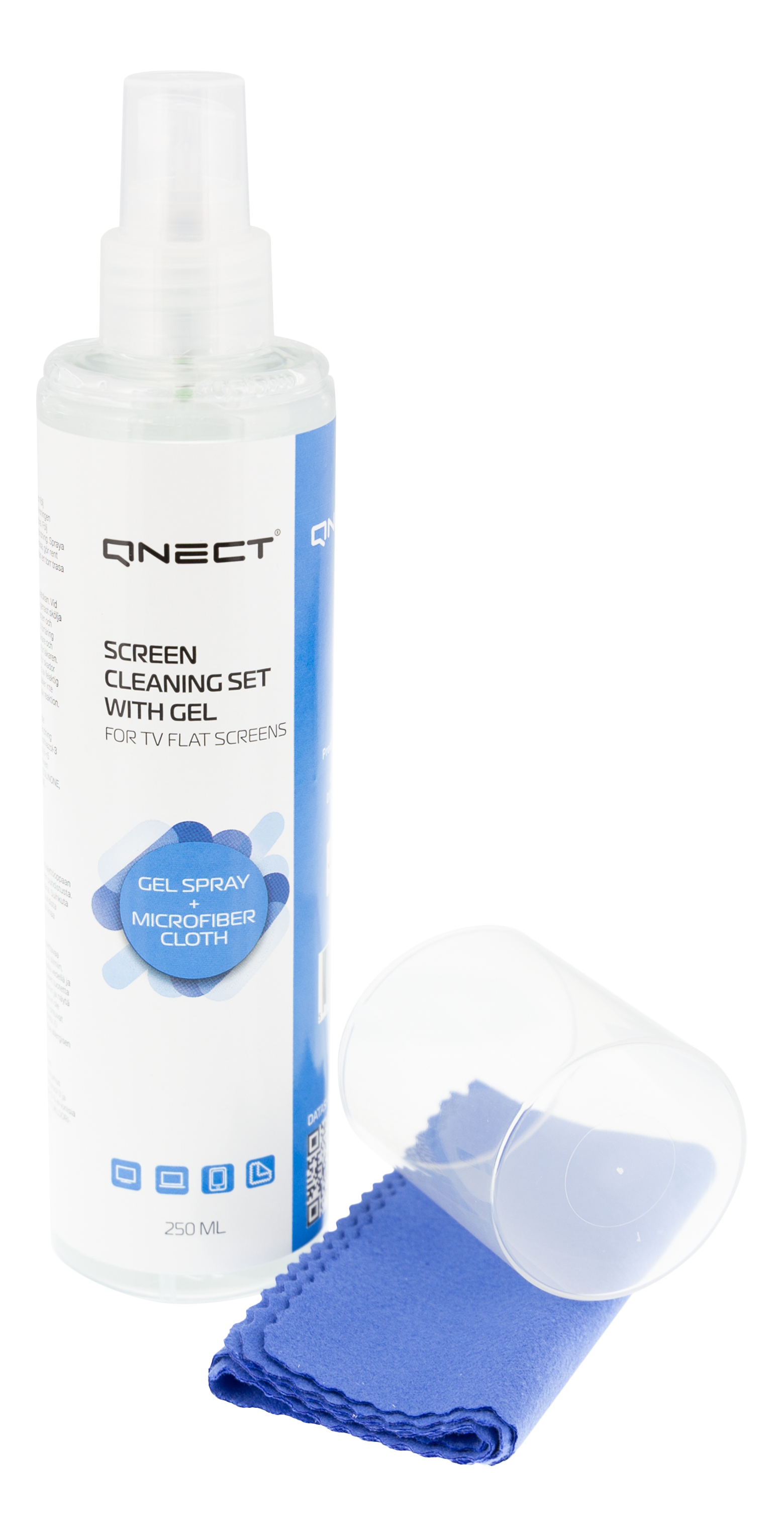 Screen Clean Set Spray, Gel 250 ml + mikrošķiedra
