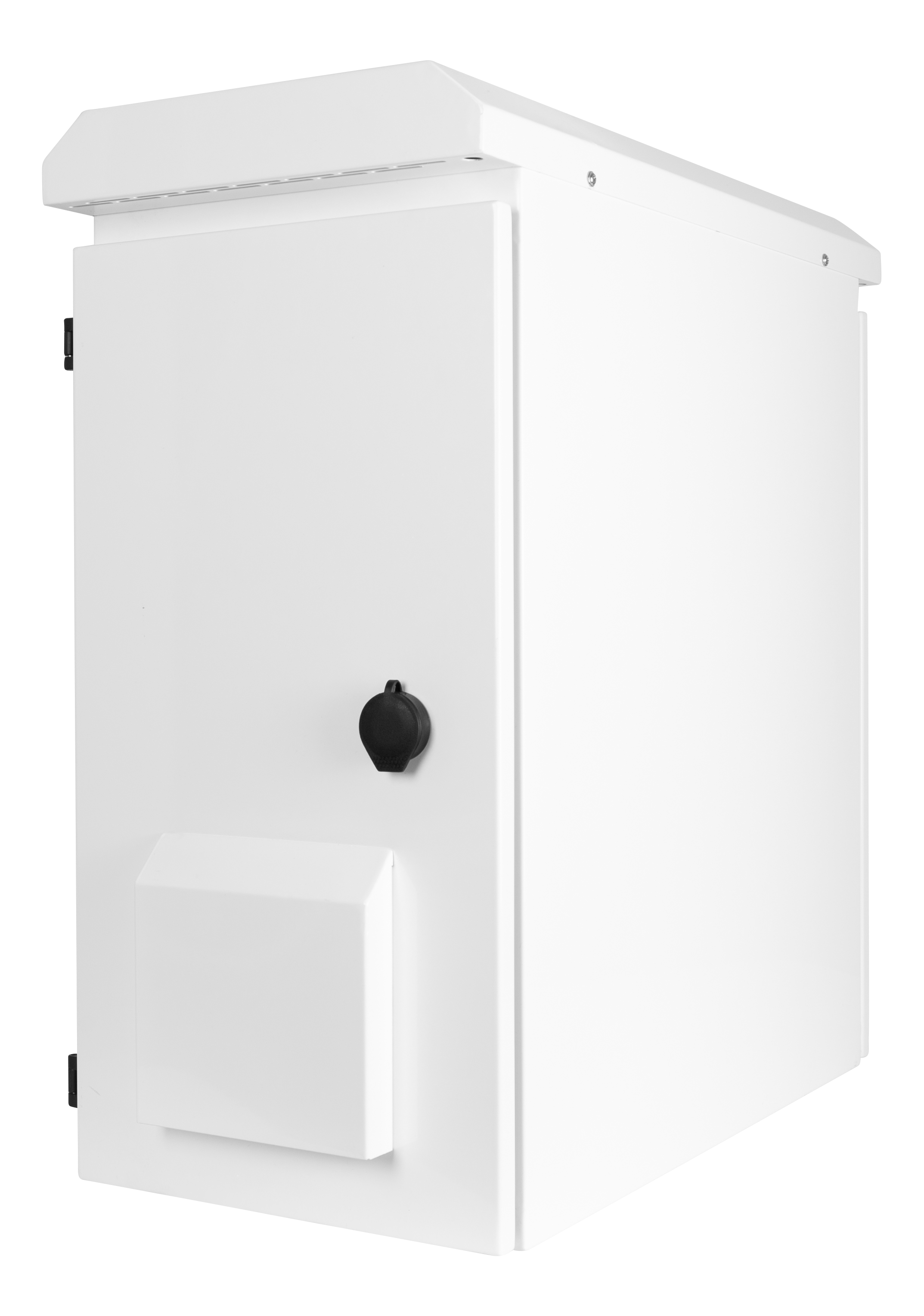 DELTACO 19"-skåp, 6U, 600x280x600mm, vertikāla montāža, IP55, vit