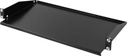 Rack shelf TOTEN 19, 1U, 267mm, max 8kg, black / 19-FH15