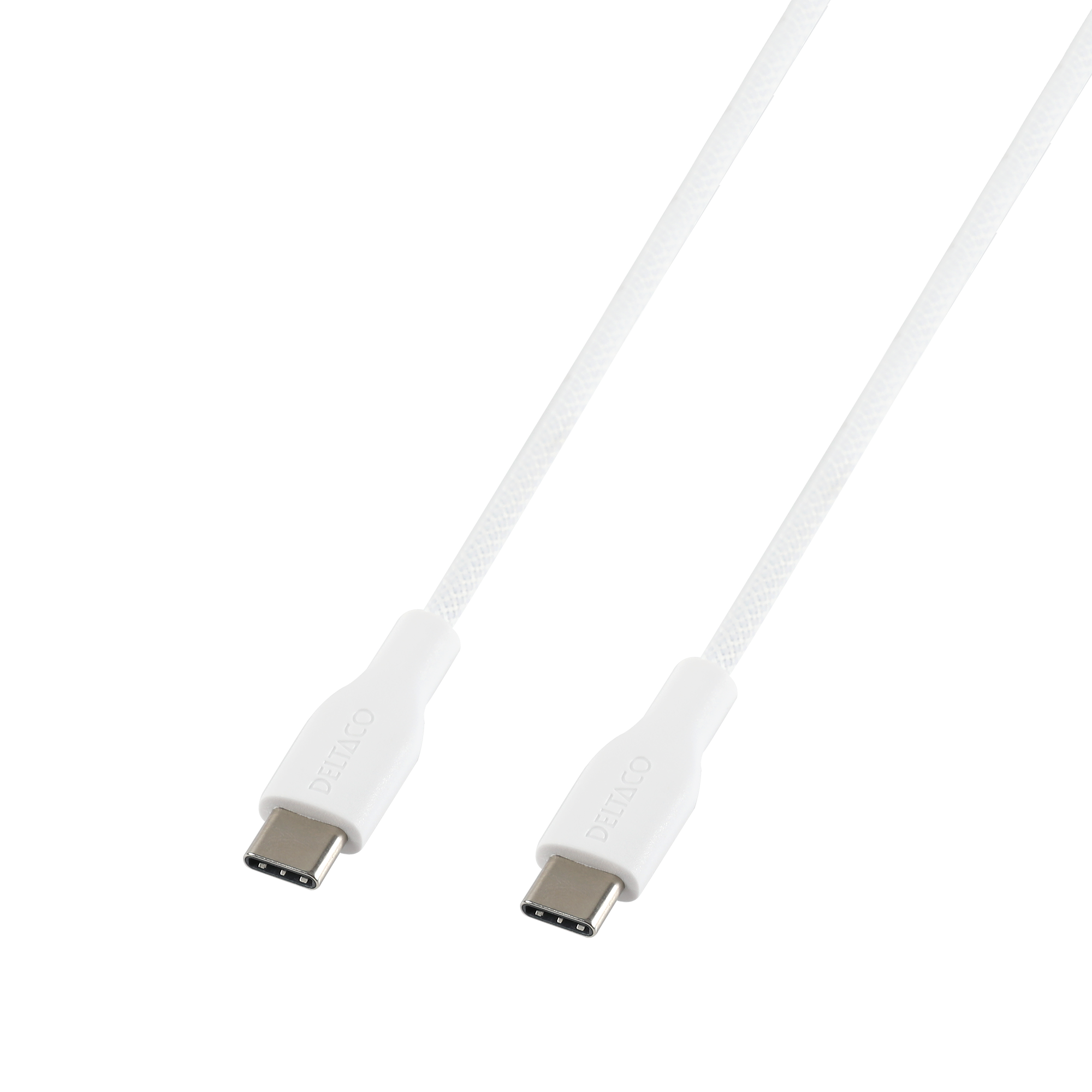 USB-C — C, 1 m, USB 2.0, balts pīts, SPR 3A/60 W