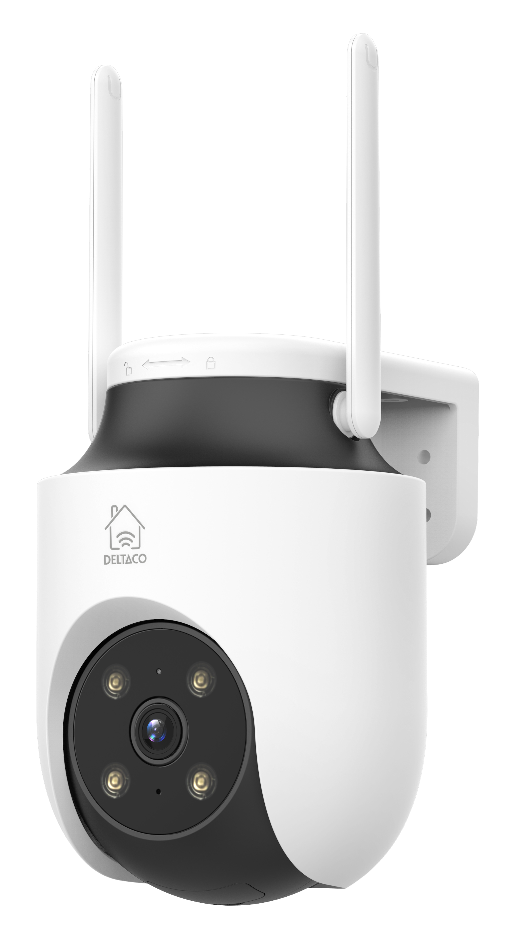 SMART HOME, panoramēšana un noliekšana iekšā/ārdurvīs, 3MP