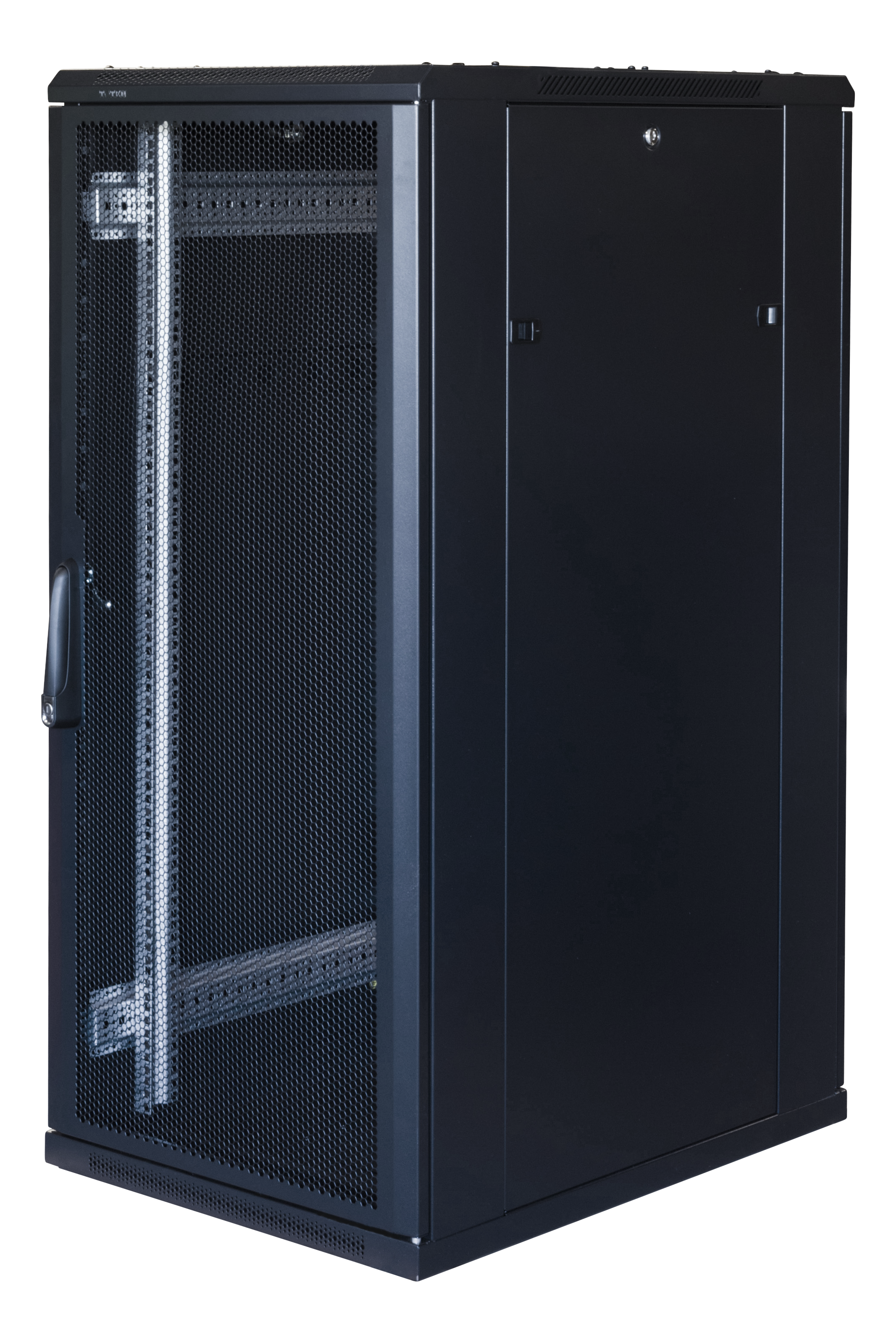 19" cabinet TOTEN, System G, 27U, 600x800, perforated doors, 800kg load, black / G3.6827.9801 / 19-G6827PP