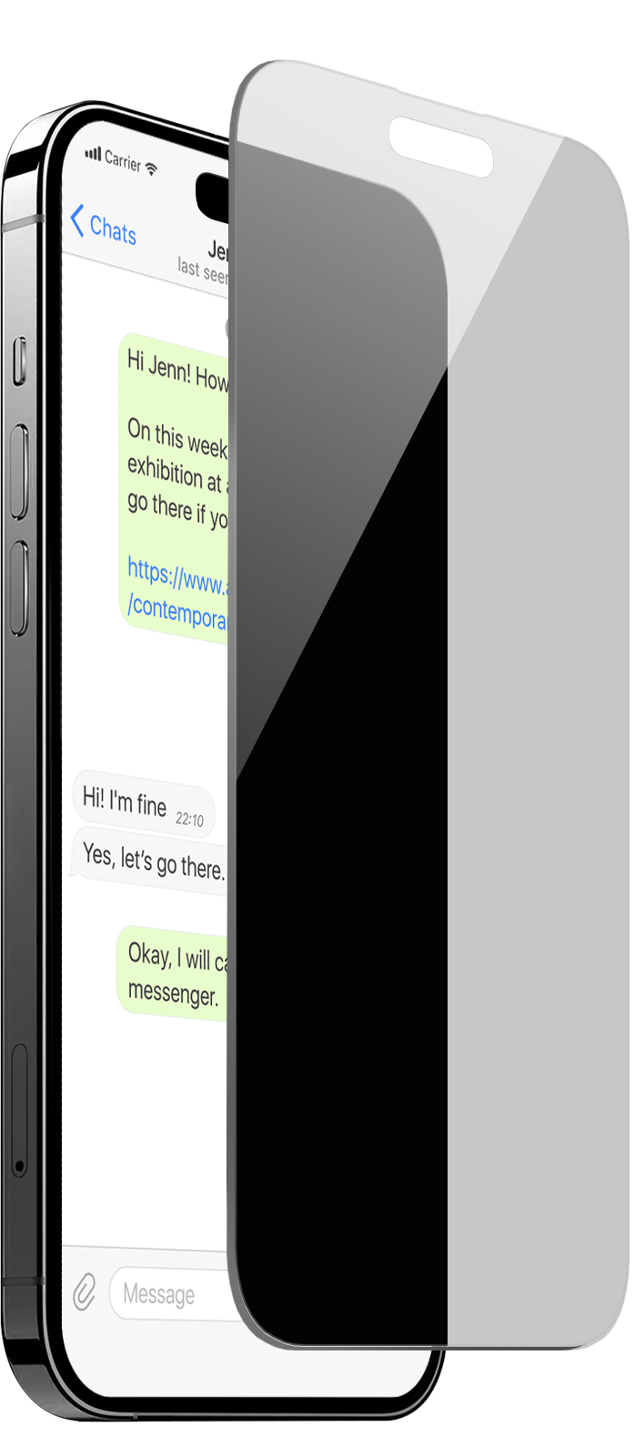 iPhone 15/16 Privātuma rūdīts stikls
