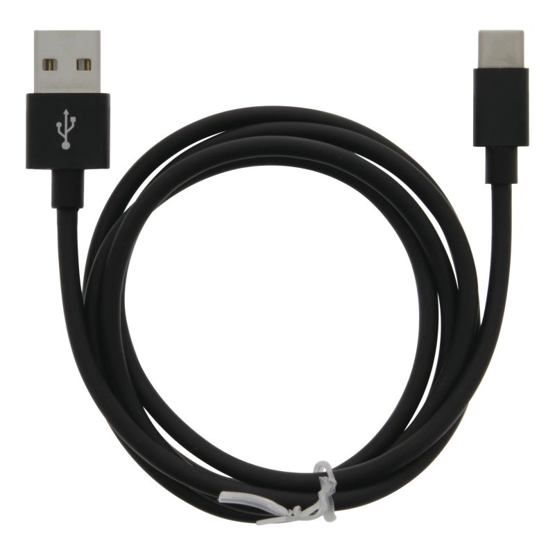 Cable MOB:A USB-A - USB-C 2.4A, 1m, black / 383207