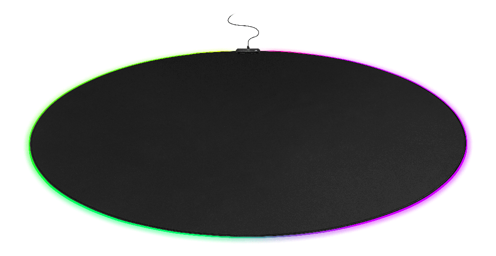 DELTACO GAMING DFP430 RGB grīdas paliktnis, 110x110cm