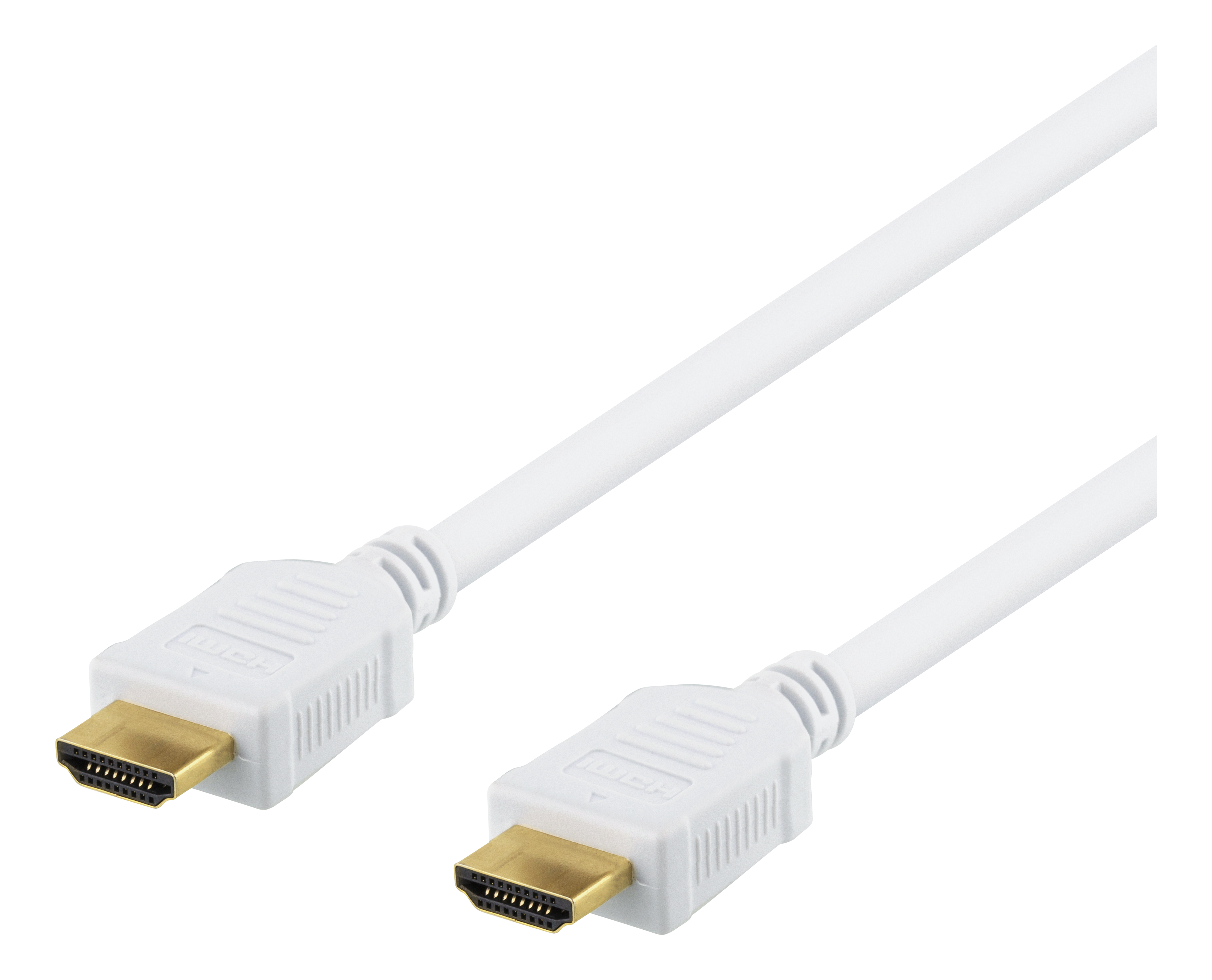 DELTACO ātrgaitas HDMI kabelis, 10 m, Ethernet, 4K UHD, balts