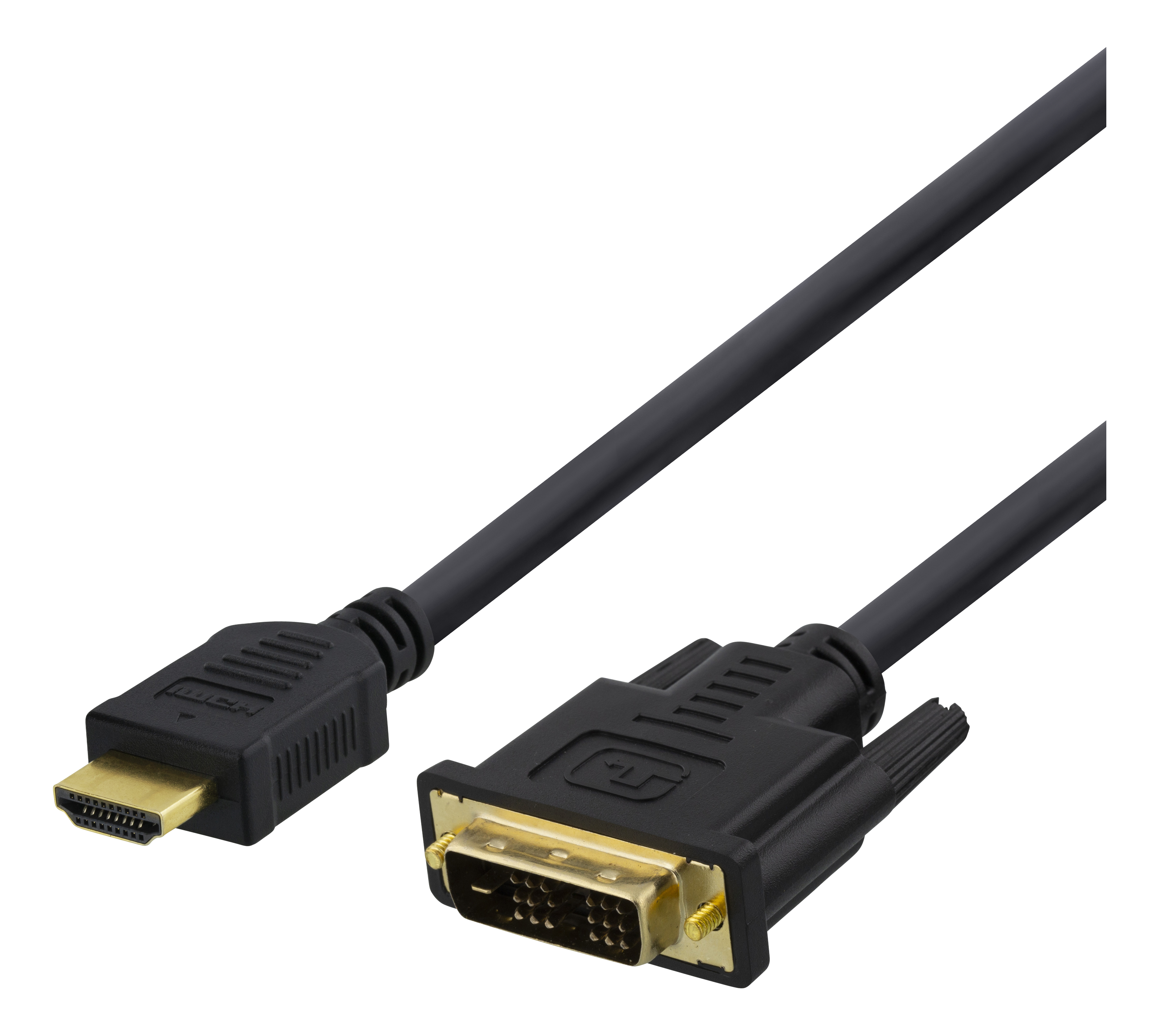 DELTACO HDMI līdz DVI kabelis, 7 m, Full HD, melns