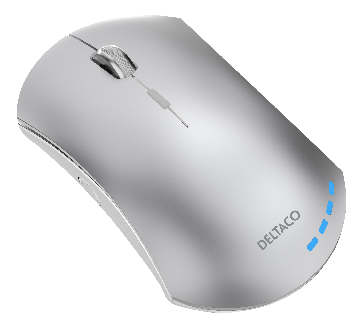 Deltaco Wireless biroja pele, alumīnijs, akumulatora indikators, USB uztvērējs