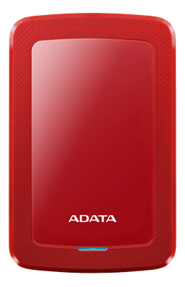 ADATA 4TB External Hard Drive, 19mm, USB 3.1, Quick Start, Red AHV300-4TU31-CRD  / ADATA-439