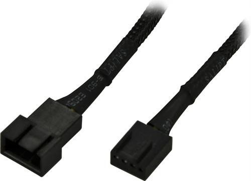 Cable AKASA 4-pin PWM, 0.3m, black AK-CBFA01-30 / AK-0010