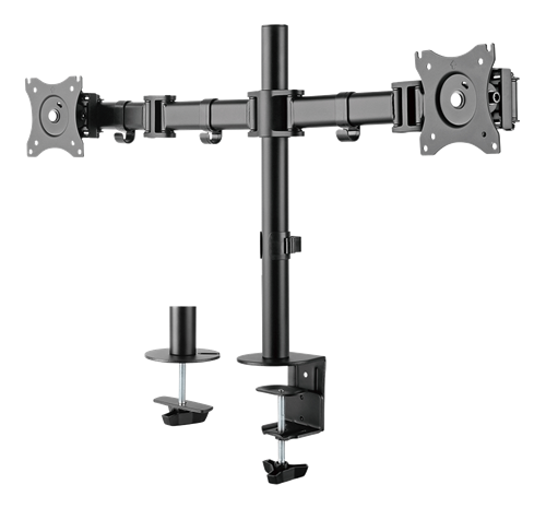 DELTACO birojs, rakstāmgalds, 13 "-27", 8 kg, 75x75-100x100