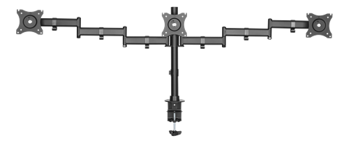 DELTACO birojs, rakstāmgalds, 13 "-27", 8 kg, 75x75-100x100
