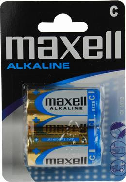 Maxell galvanizators, C (LR14), Alkaline, 1,5V, 2-pack