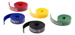 Cable sorting kit, Velcro strap in different colors, 5-pack DELTACO / CM01 