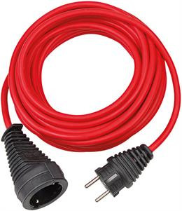Brennenstuhl earthed extension cable straight CEE 7/7 to straight CEE 7/4 (Schuko), 10m , red 1167460 / DEL-118L