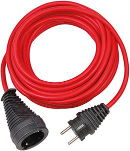Brennenstuhl earthed extension cable straight CEE 7/7 to straight CEE 7/4 (Schuko), 25m , red  1167470 / DEL-118N