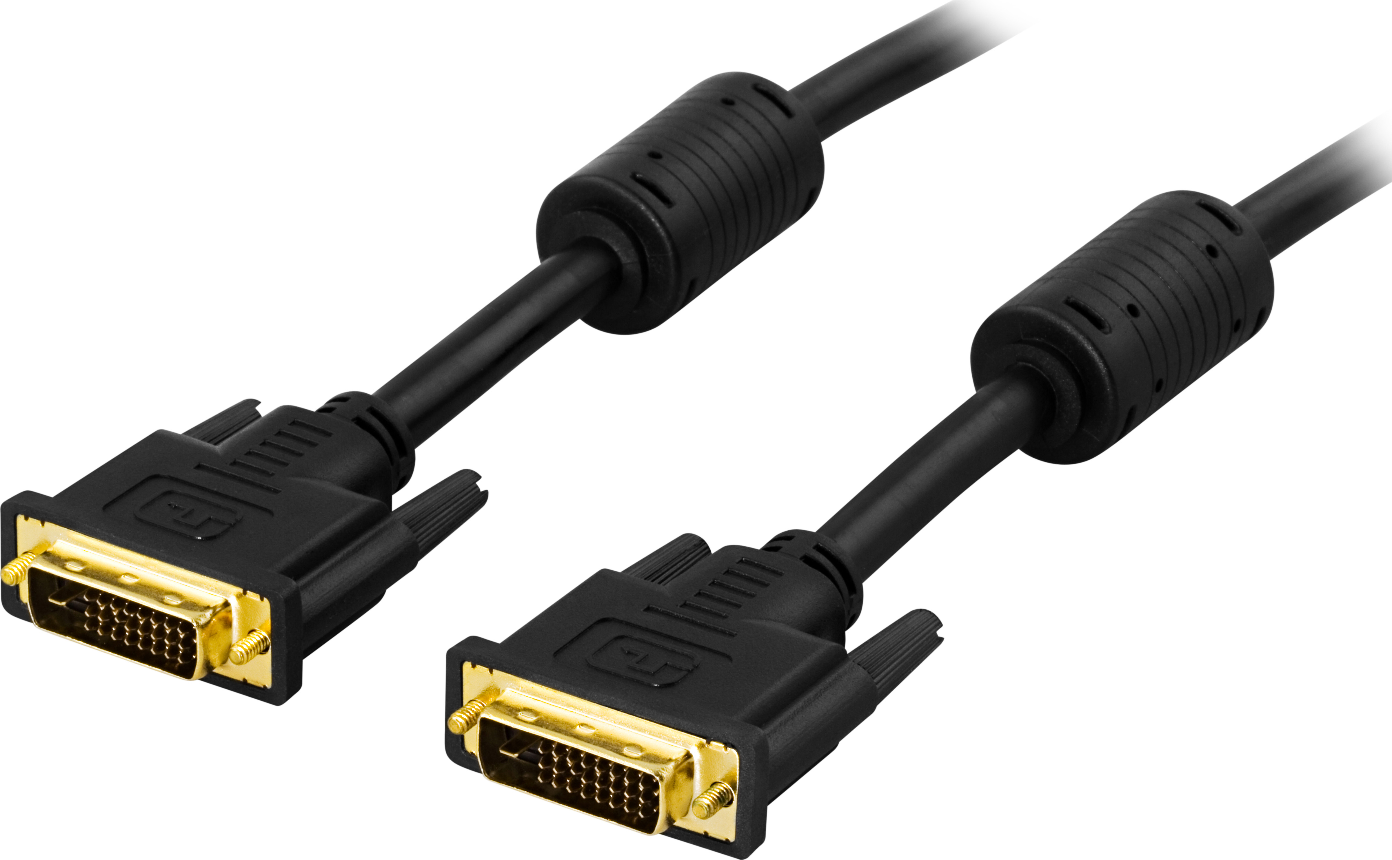 DELTACO DVI monitorkabel Dual Link, DVI-D ha - ha 10m