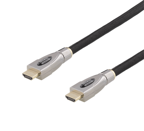 DELTACO PRIME active HDMI cable, 10m, Textile, HDMI High speed with Et