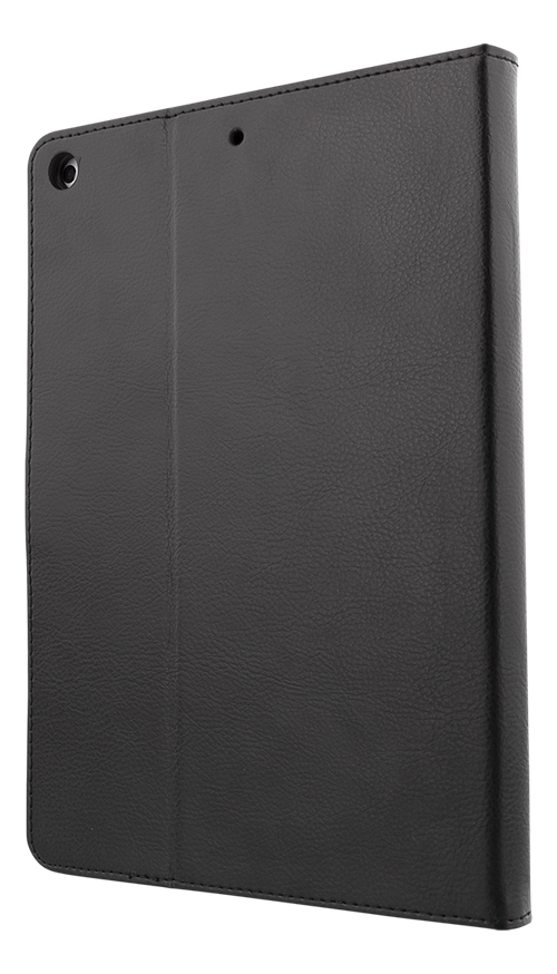DELTACO iPad korpuss, vegāna āda, modināšanas funkcija, balsts, melns