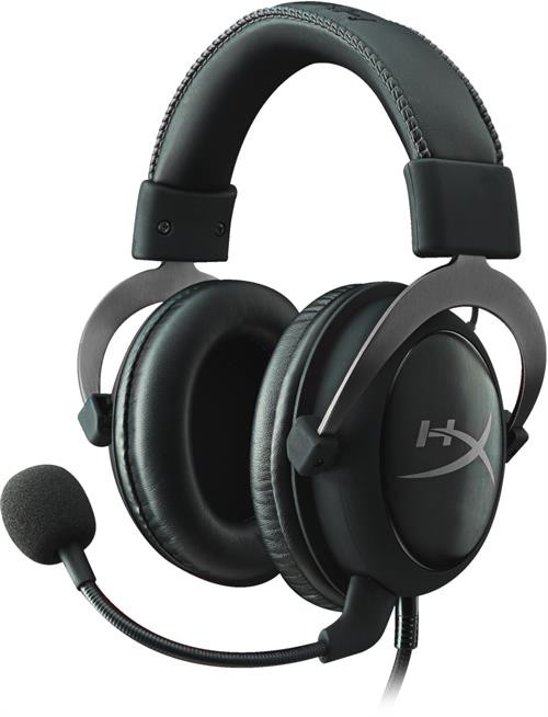 HyperX Cloud II, 15-25000Hz, 53mm element, removable mic, volume control on cable, USB / 3.5mm minitele, 7.1, black / gray / KING-1831