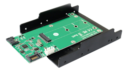 SATA to M.2 (NGFF) converter KT023B, M.2 SATA SSD with B-mount, 3.5 " DELTACOIMP black/ green / KT023B