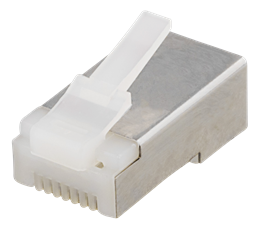  RJ45 connector, Cat6, FTP, 20-pack DELTACO white / MD-114