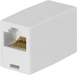 Modular Carrier 8P / 8C, Unshielded, RJ45 DELTACO white / MD-11B