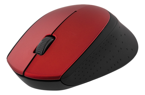 Mouse DELTACO, wireless, 1200 DPI, red / MS-462