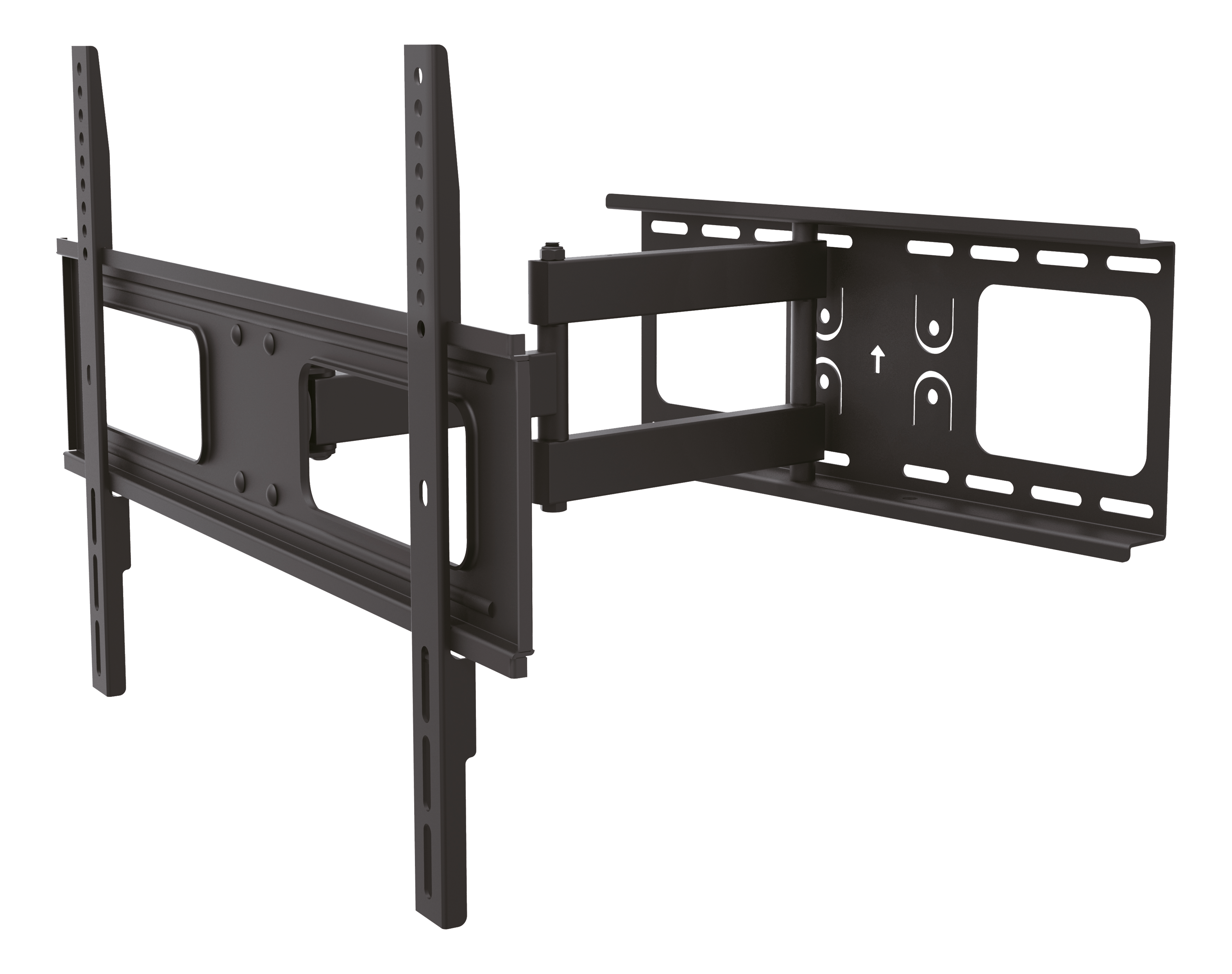 Qnect väggfäste för TV/skärm, 32-75”, max 50kg, 3 leder, svart
