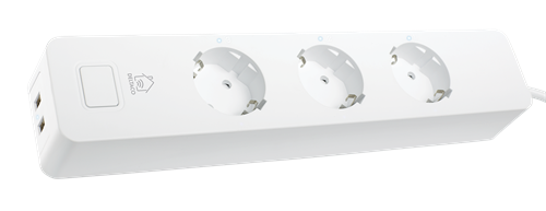 DELTACO SH-P03USB Smart Branch Socket, 3xCEE 7/4, USB-A 2A, White