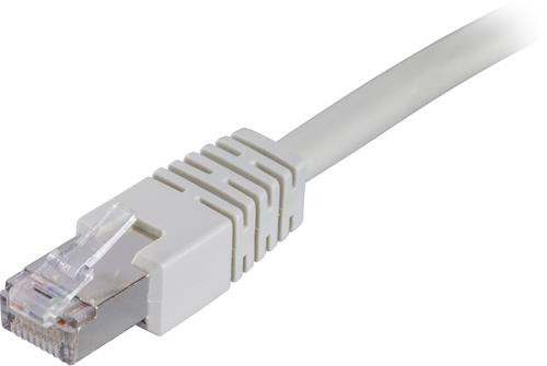 DELTACO F / UTP Cat6 ielāpu kabelis 30m, pelēks