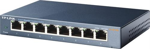 Network Switch TP-LINK, 8-port, metal housing / TL-SG108