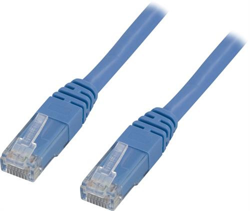 DELTACO U / UTP Cat6 patch cable, 0.3m, 250MHz, Delta certified, LSZH, blue / TP-603B