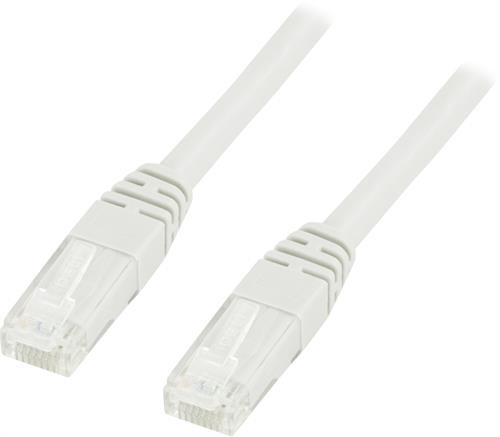 DELTACO U / UTP Cat6 patch cable, 0.3m, 250MHz, Delta certified, LSZH, white / TP-603V