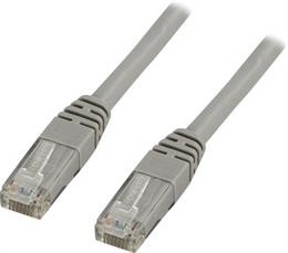 DELTACO U / UTP Cat6 patch cable, 3m, 250MHz, Delta-certified, LSZH, gray / TP-63