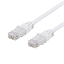 EPZI U / UTP Cat6 plāksteru kabelis, CCA, 3m, 250MHz, balts