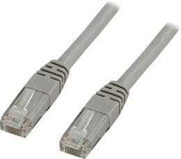 Cable DELTACO F/UTP Cat6 patch 7m grey TP-67-FL