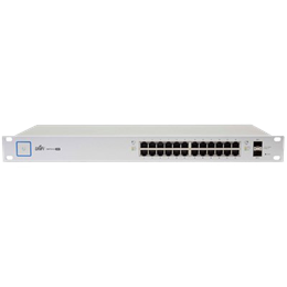Ubiquiti UniFiSwitch 24-Port Switch, Passive PoE, Gigabit Ethernet, SFP, White US-24-250W  / UBI-US-24-250W