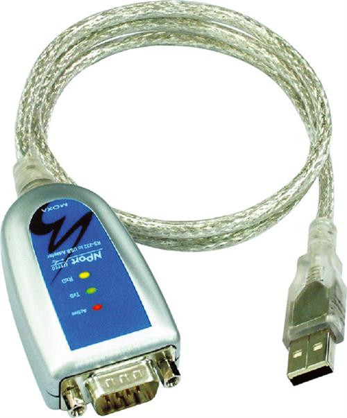 Moxa USB uz seriālo adapteri, RS-232, DB9ha, 10 cm