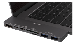 DELTACO Dual USB-C doka MacBook Pro 2016, Thunderbolt 3, 100W USBC-1290
