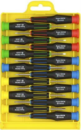 Precision chisel kit, 15 chisels, grooves / philips / torx / hex DELTACOIMP / VK-250