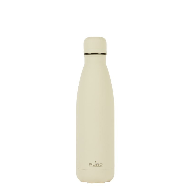 Thermal bottle PURO stainless steel, BPA free, 500ml, beige / WB500ICONDW1BEIGE