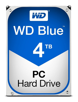 Western Digital Blue 3,5" SATA hårddisk, 4TB, SATA 6GB/s, 5400 RPM, 64MB Cache / WD40EZRZ