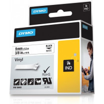 DYMO Rhino Professional, shrink tubing, 24mm, black text on white, 1.5m 1805443