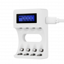 DELTACO Ultimate Ni-Mh USB lādētājs AA/AAA akumulatoriem