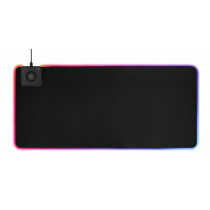 DELTACO GAMING RGB peles paliktnis, ātra bezvadu uzlāde, 900x400x4mm