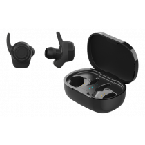 STREETZ True Wireless Stereo austiņa, divi austiņu uzgaļi, crgcase, melns